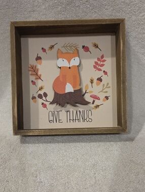 GIVE THANKS SHADOW BOX DECOR